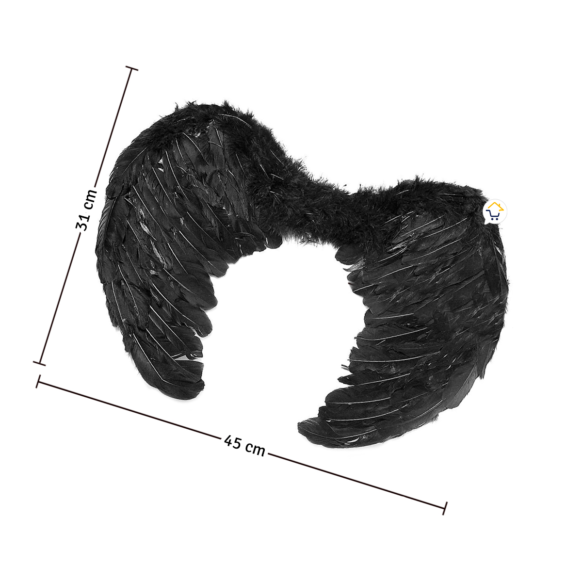 Miniatura 5 de Alas Angel Negras Pequeñas AF483NP